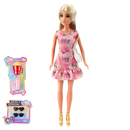 Zestaw Lalki Anlily Dziewczyna Z Chłopakiem Akcesoria Okulary Torebka