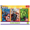 Puzzle - 3x50 - Twój bohater - Disney Marvel The Avengers - Trefl 34891