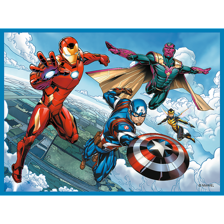 Puzzle + MEMOS - 2w1 (30,48) - Bohaterowie w akcji - Marvel The Avengers - Trefl 93333