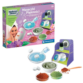 Naukowa Zabawa Zestaw DIY Maseczki Piękności Język Polski Clementoni 50901