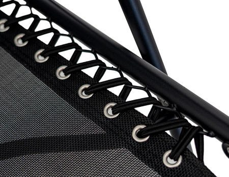 Leżak Ogrodowo Plażowy Czarny