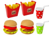 Zestaw Hamburger Frytki z Tacką