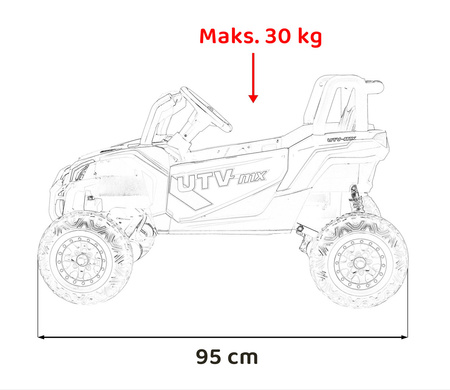 Pojazd Buggy Madman UTV-MX Niebieski