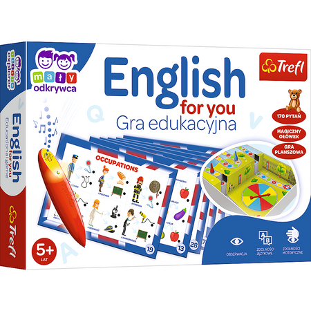 Gra Edukacyjna English for you Magiczny ołówek Trefl 02113