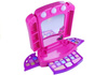 Toaletka Zestaw Kosmetyki Lusterko Światełka Róż