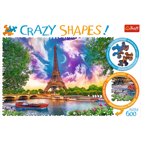 Puzzle - 600 Crazy Shapes - Niebo nad Paryżem - Trefl 11115