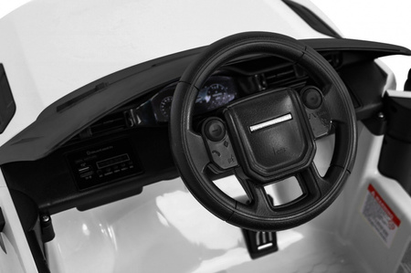 Range Rover Evoque na akumulator dla dzieci Biały SUV + Pilot