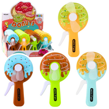 Wentylator Ręczny Mini Wiatraczek Pączek Donut Dla Dzieci 4 Wzory