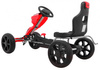 Gokart Grand Ride na pedały dla dzieci 3+ Czerwony + Koła EVA + Regulacja fotela + Hamulec ręczny