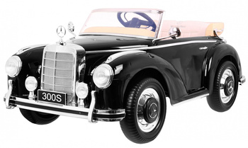 Mercedes Benz 300S Retro dla dzieci Lakier Czarne klasyczne auto