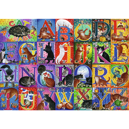 Puzzle - 500 - Koci alfabet - Trefl 37527