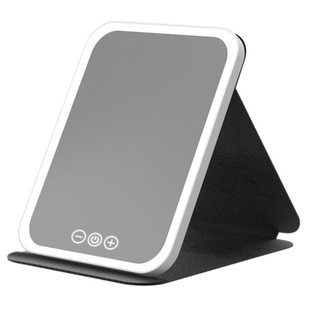 Lusterko Led Etui Z Podstawką 3 Tryby Oświetlenia Regulacja Jasności 18,5cm