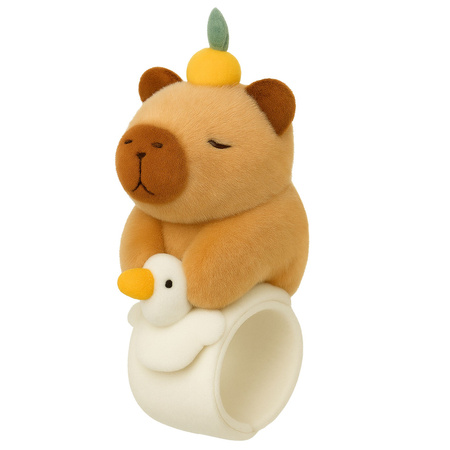 Pluszowa Opaska Samozaciskowa Na Rękę Gęś z Kapibarą