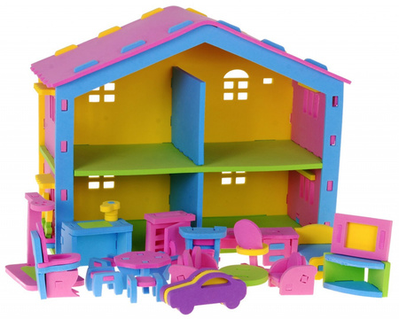 Domek Autko Puzle Piankowe