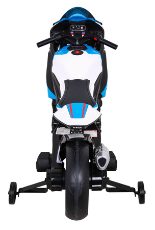 Motor BMW HP4 na akumulator dla dzieci Niebieski + Pomocnicze kółka + Wolny Start + EVA + MP3 LED