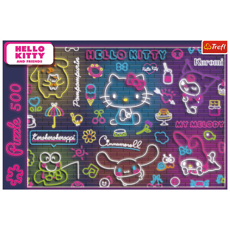 Puzzle - 500 - Neon Hello Kitty - Trefl 37523