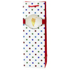 Torba Prezentowa Na Wino Butelkę W Kropki 35 x 12 x 9 cm