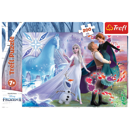 Puzzle - 200 - Magiczny świat sióstr - Kraina Lodu II - Trefl 13265