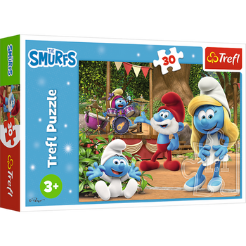 Puzzle - 30 - Smerfetka i Smerfy - Trefl 18312