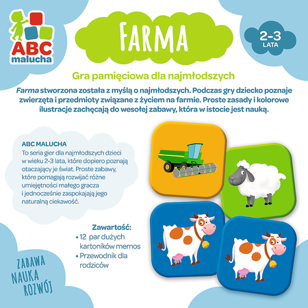 Gra edukacyjna dla dzieci Farma ABC Malucha Trefl 01944