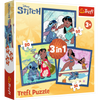 Puzzle - 3w1 (20, 36, 50) - Czas ze Stitchem - Lilo and Stitch - Trefl 34896