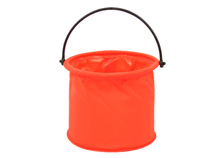Wiaderko Składane Wielofunkcyjne PCV Do Wody Pomarańczowe