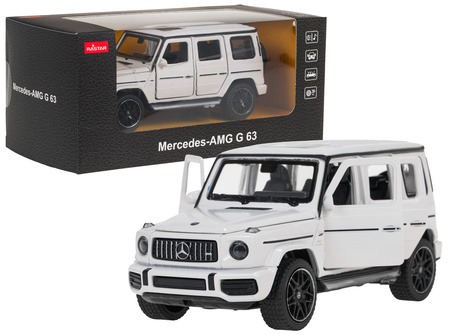 Autko Metalowe 1/32 Mercedes-Benz AMG G63 z Dźwiękiem Białe RASTAR