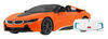 BMW i8 Roadster pomarańczowy RASTAR model 1:12 Zdalnie sterowane auto + pilot 2,4 GHz