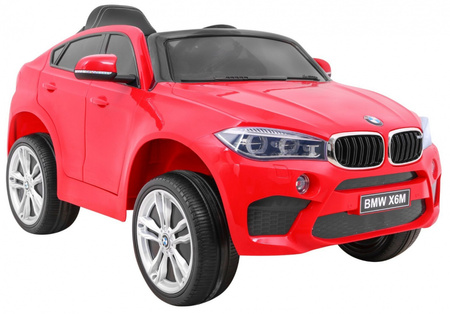 BMW X6M Elektryczne Autko dla dzieci - Czerwony SUV + Pilot