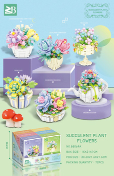 Zestaw Klocków Kwiaty