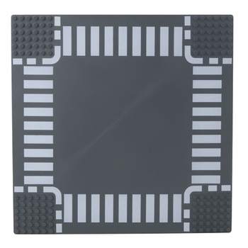 Płyta Plansza Konstrukcyjna Do Klocków Droga Skrzyżowanie 26x26 cm