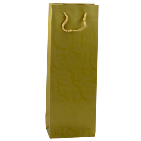Torba Prezentowa Na Butelkę Wino Wzór Z Napisami 35 x 12 x 9 cm