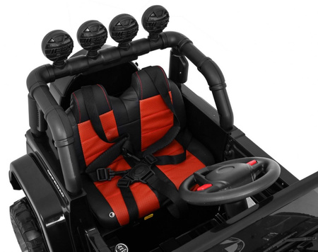 Auto Terenowe Full Time 4WD dla dzieci Czarny + Napęd 4x4 + Pilot