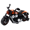 Motocykl Do Skręcania Rozkręcania DIY Światła Dźwięki Pomarańczowy