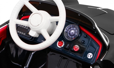 Autko BMW 507 Retro elektryczne dla dzieci Czarny Roadster