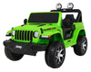 Jeep Wrangler Rubicon na akumulator dla dzieci Zielony + Pilot + Radio MP3 LED + Koła EVA