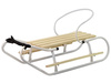 Sanki Metalowe Oparcie Pasek Białe