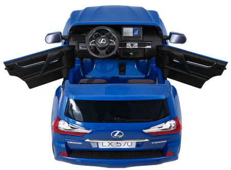 Lexus LX570 Lakierowane Autko dla 2 dzieci Niebieski SUV + Pilot