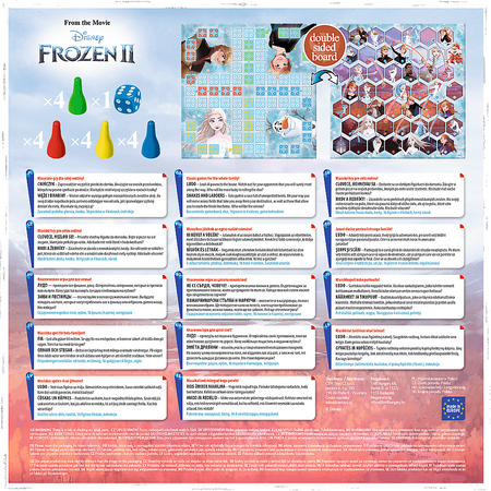 Gra dla dzieci 2w1 Chińczyk Węże i drabiny Kraina Lodu II Trefl 02068