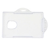 Etui Poziome Na Identyfikator Karty Twardy Plastik Przeźroczyste 10szt.