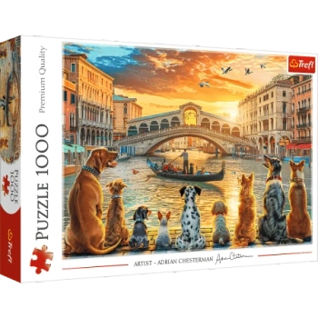 Puzzle - 1000 - Pieski w Wenecji - Trefl 10944