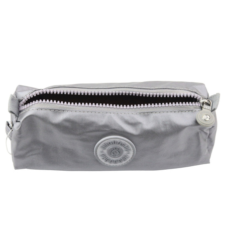 Piórnik Szkolny Organizer Jednokomorowy Szary 21,5cm