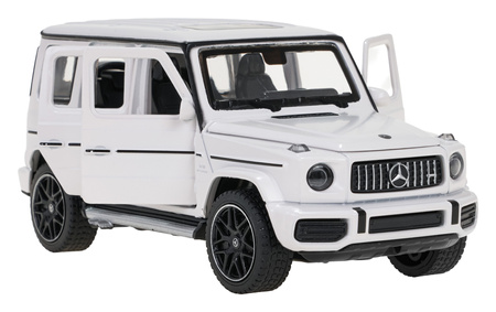 Autko Metalowe 1/32 Mercedes-Benz AMG G63 z Dźwiękiem Białe RASTAR