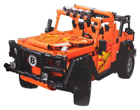 Zestaw Klocków Auto Terenowe Pomarańczowe R/C 790el.