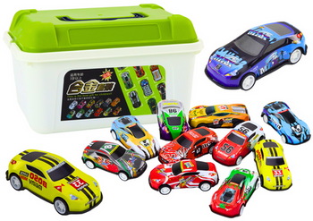 Zestaw Resoraków w Walizce Samochody Autka 50 szt