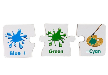 Puzzle Edukacyjne Kolory Po Angielsku 10 Połączeń