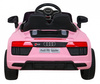 Audi R8 na akumulator dla dzieci Różowy + Pilot + EVA + Wolny Start + MP3 LED