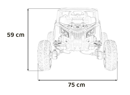 Pojazd Buggy ATV Defend 4x4 Fioletowy Licencja KUROMI