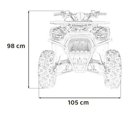 Pojazd Quad Spalinowy 125CC DISCOVERER Niebieski