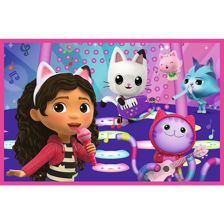 Puzzle - 2x24 - Zabawy z Gabby - Koci Domek Gabi - Trefl 34433